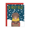 Oh Moley Night Holiday Notecard