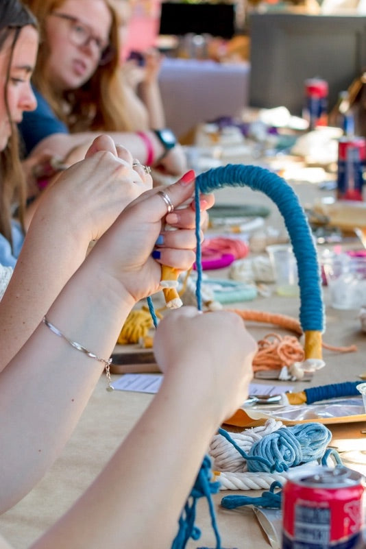A Branch & Cord DIY Macrame Rainbow Kit