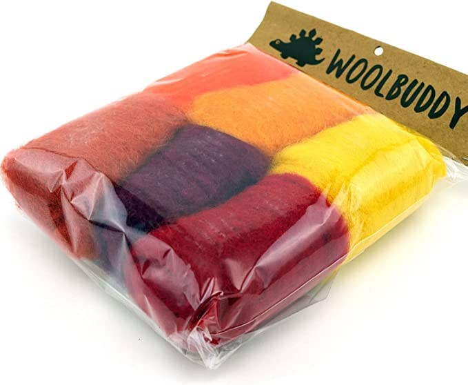 Corriedale Wool Fiber Sampler – Natural Roving for Spinning : Brown