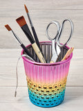 Rainbow Thimble Craft Container