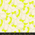 Ruby Star Memento Canvas Neon Yellow 1/4 Yard Fabric