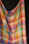 Merchant and Mills Teacup Check Pink, Yellow and Blue Fabric