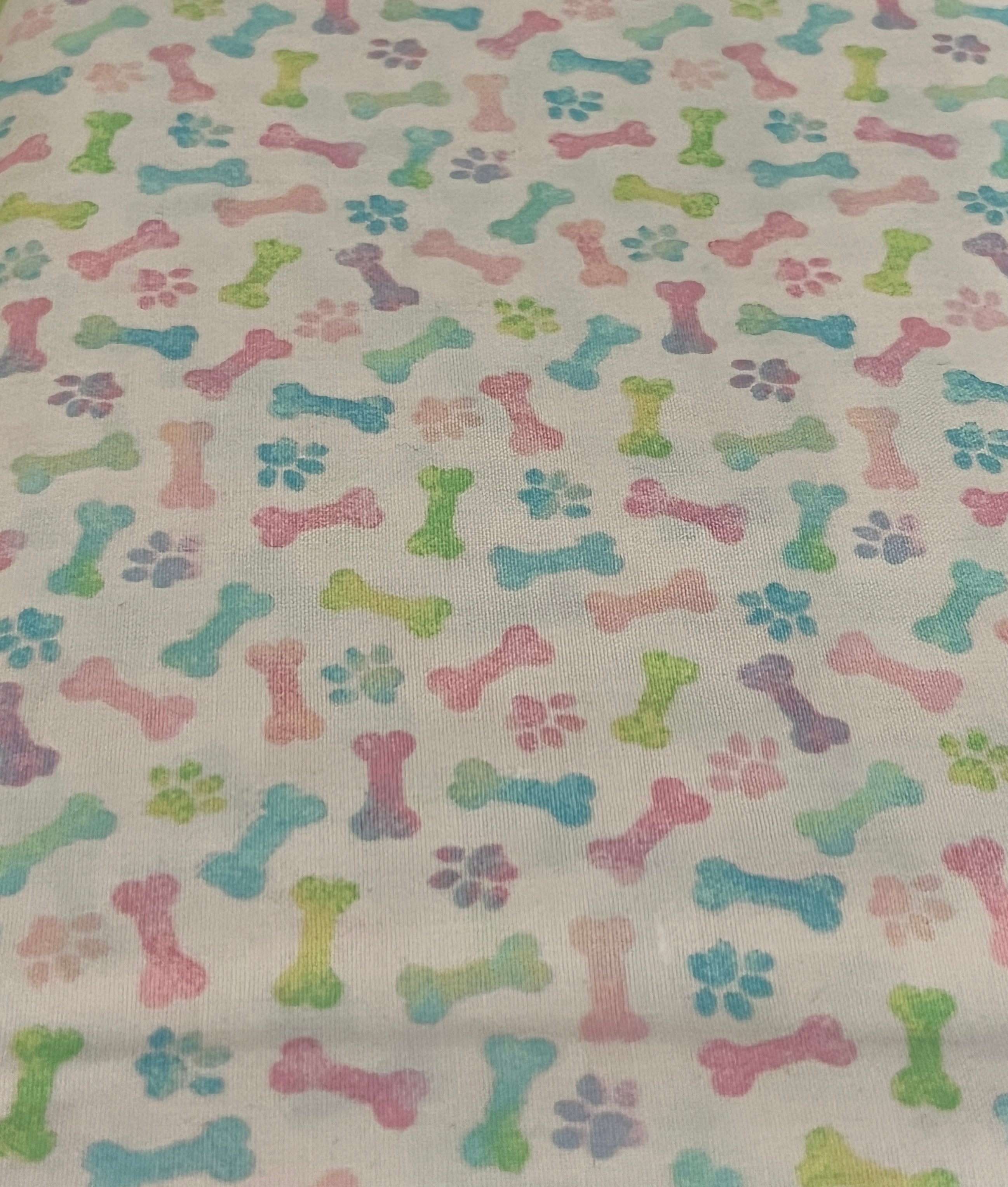 Easter Paws and Bones cotton 1/4 yard