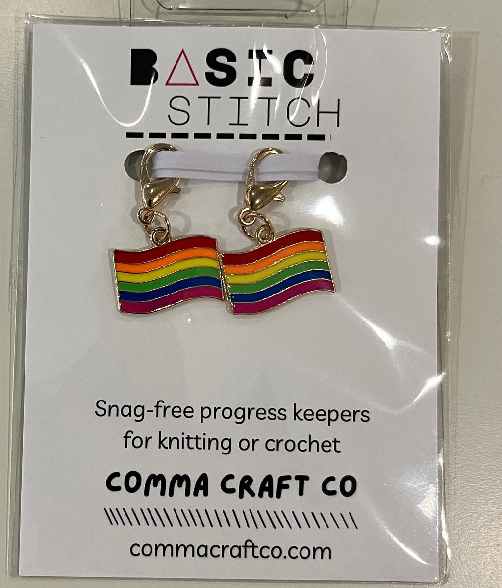 Basic Stitch Set Snag-Free Metal Stitch Markers Cat + Hearts