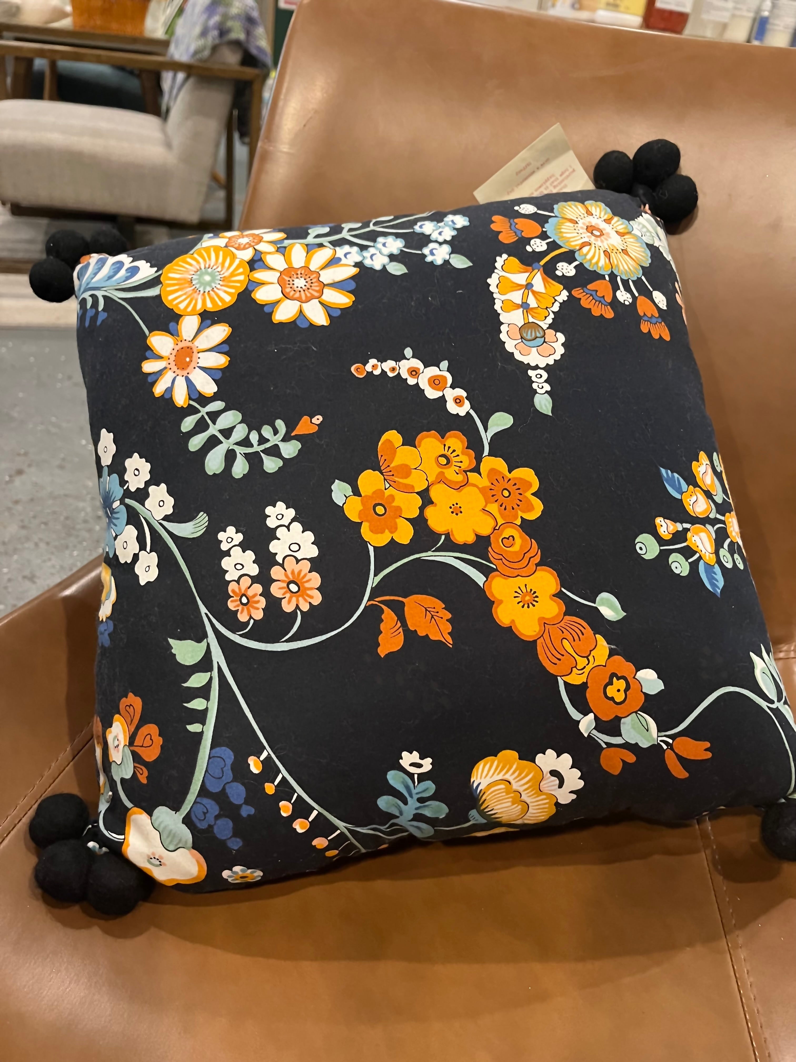 Raspberry Room Pillow Floral