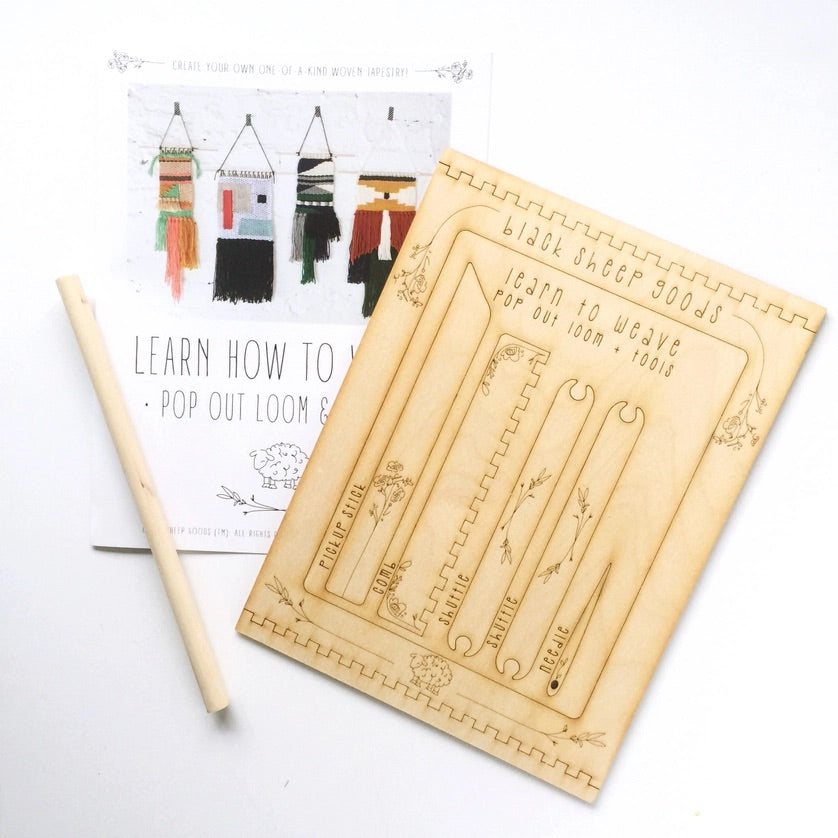 Black Sheep Goods Tapestry Weaving Kit