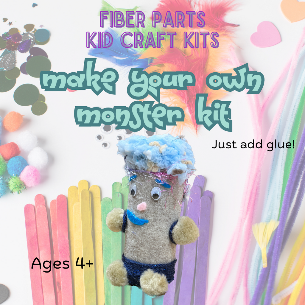 Recycled kid craft kits