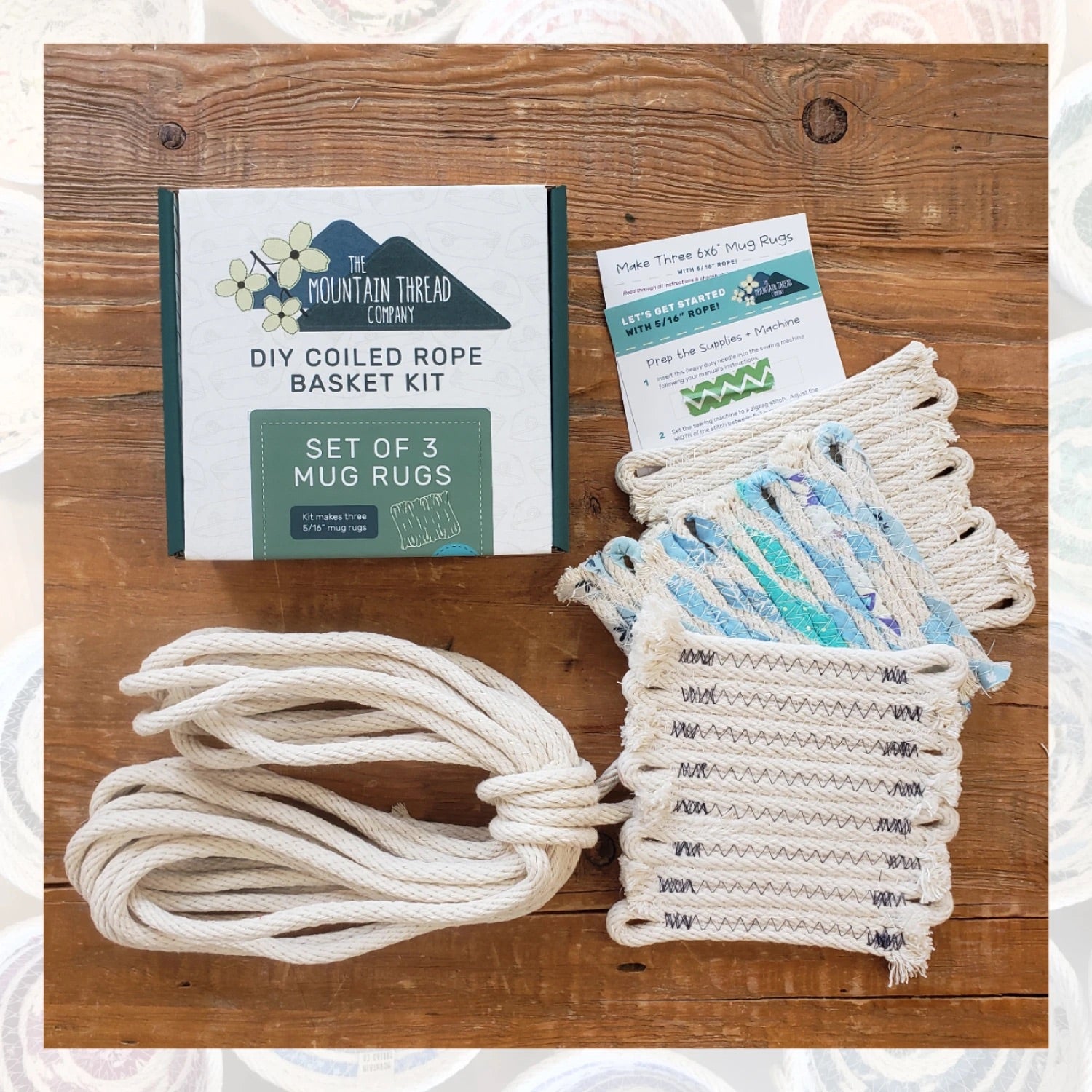 The Mountain Thread Company DIY Coiled Rope Basket Kits