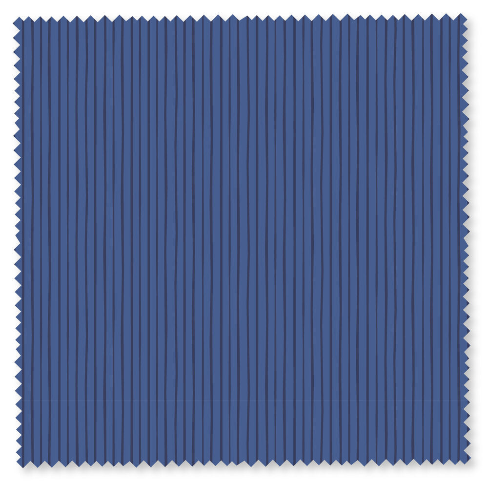 Felicity Basics Geometric Rows - Royal Blue/Navy1/4 yard