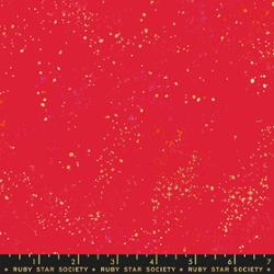 Ruby Star-Speckled Fabric