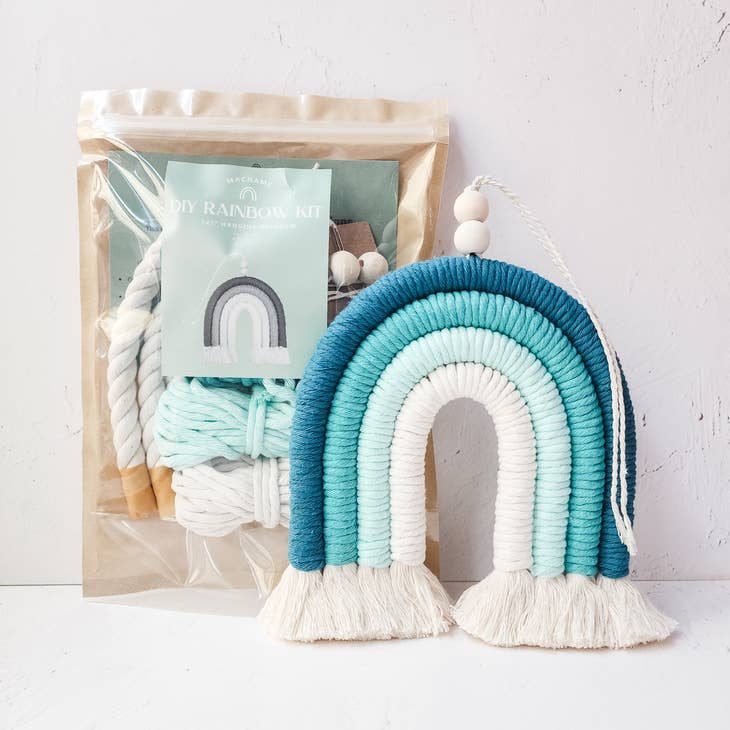 A Branch & Cord DIY Macrame Rainbow Kit