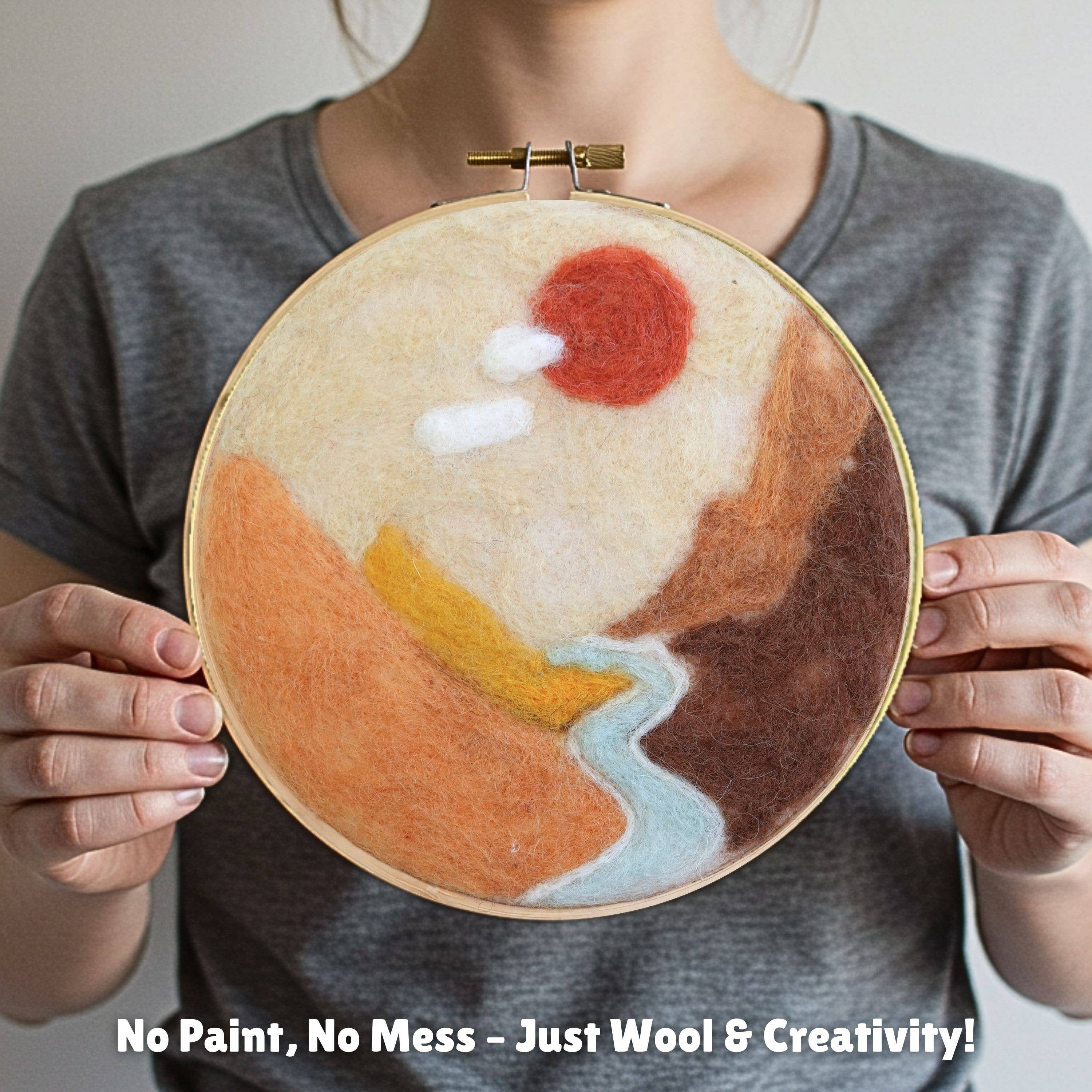 Wool Painting Kit: Amber Valley Landscape