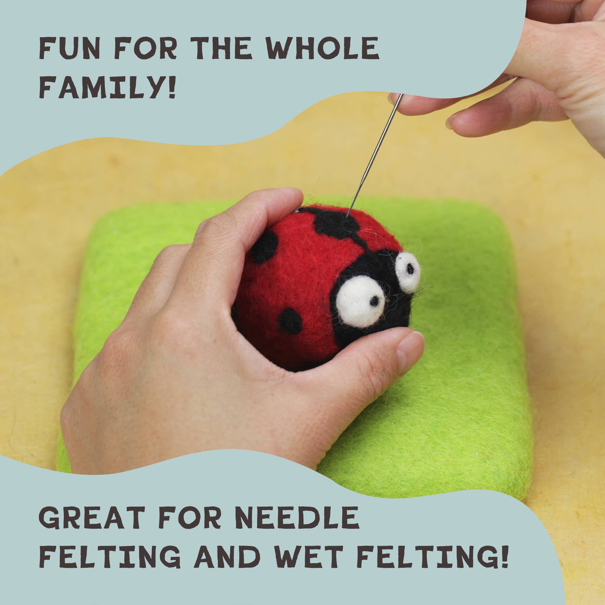 Four Season Color Wool Fiber for Needle Felting: SUMMER