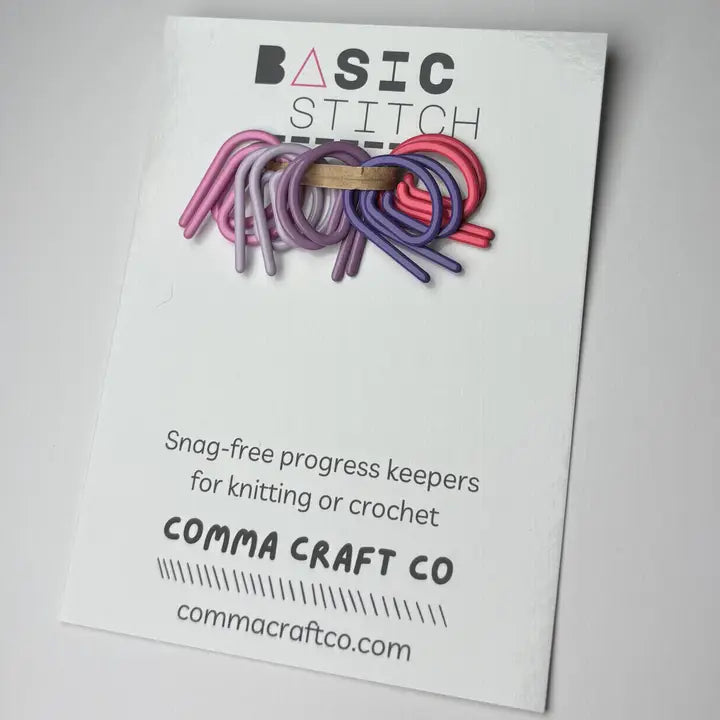 Basic Stitch Set Snag-Free Metal Stitch Markers Cat + Hearts