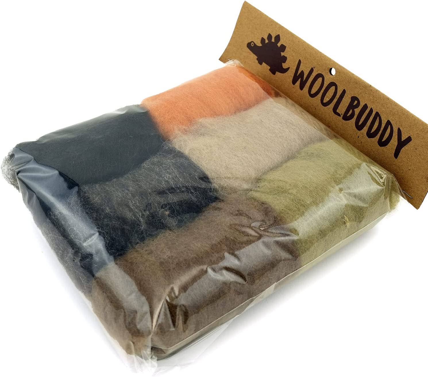 Corriedale Wool Fiber Sampler – Natural Roving for Spinning : Brown