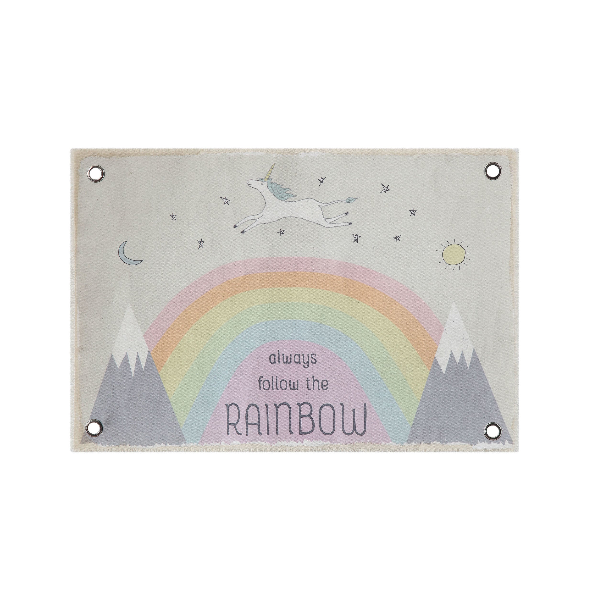 Always Follow the Rainbow Canvas Wall Decor