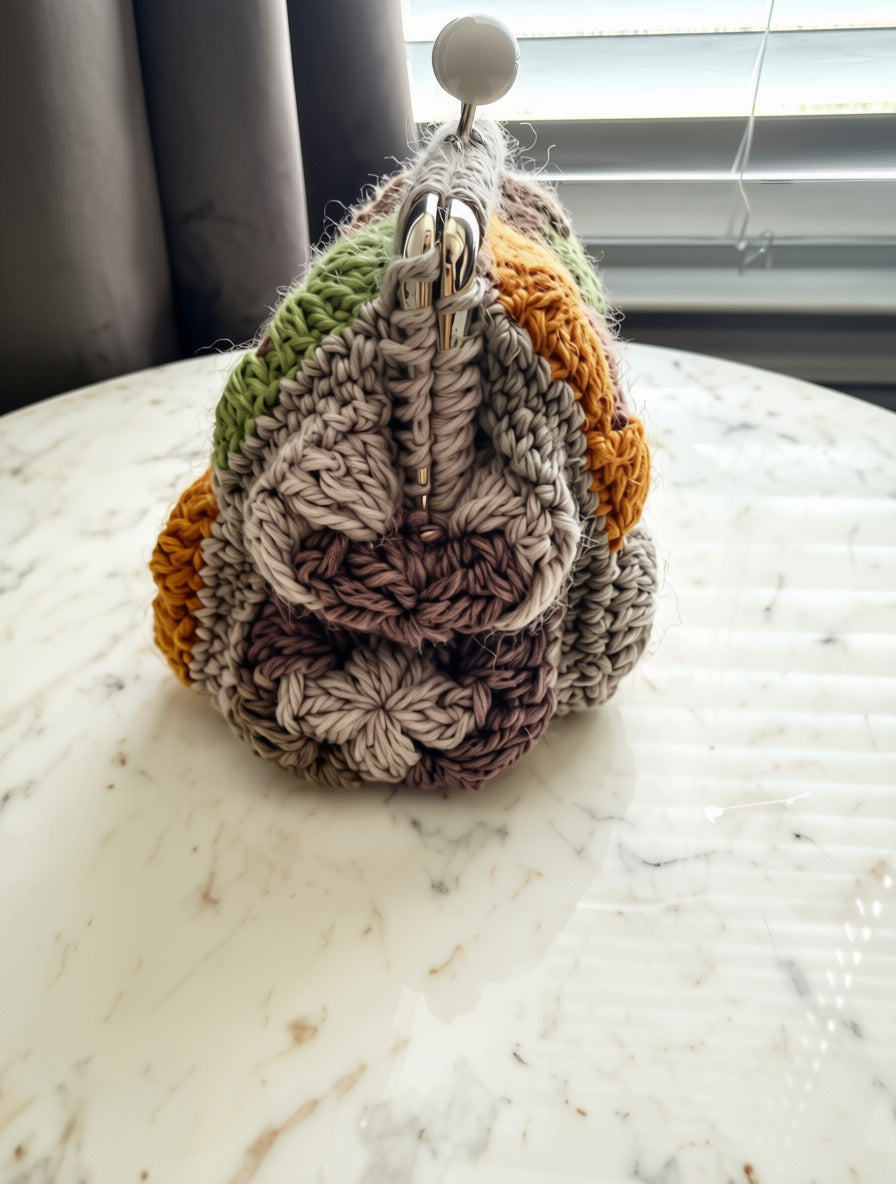 Granny Square Clutch - Crochet with Sohini Whatley