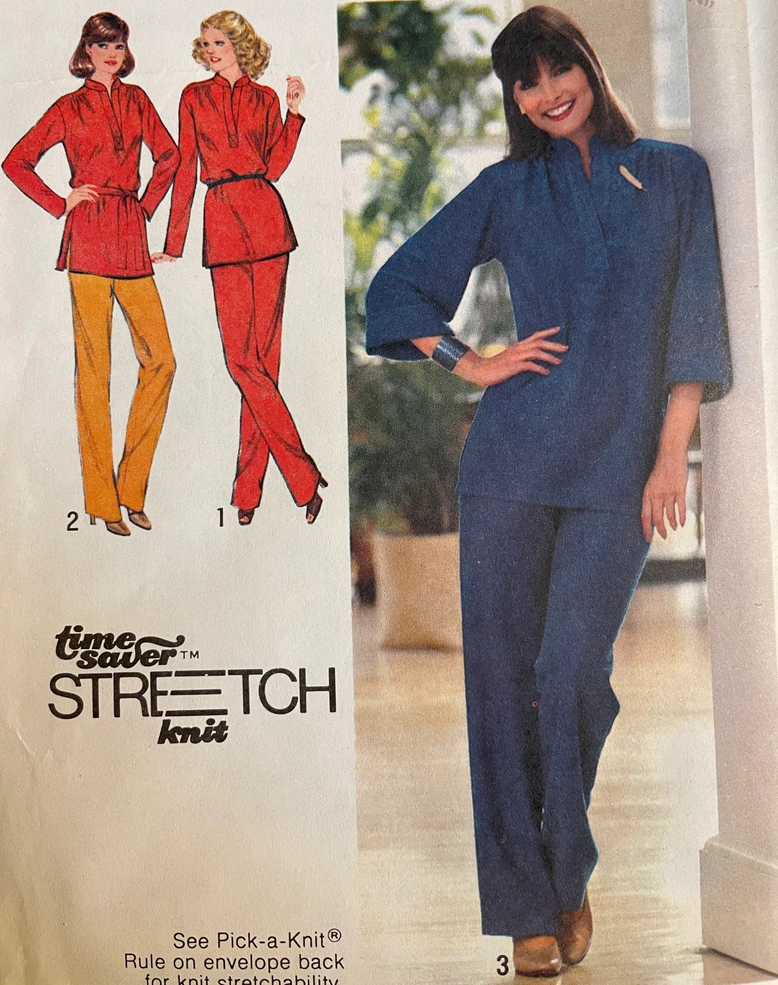 Simplicity Sewing Pattern 9233 Misses' Pants, Pullover Tunic & Tie Belt - Vintage 1979