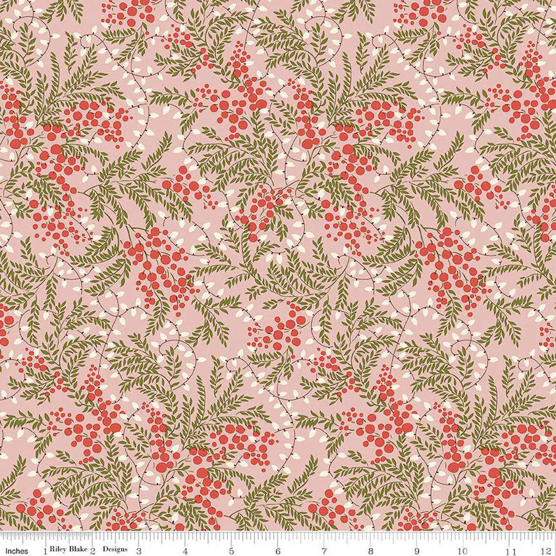 Liberty London- Cotton Fabric- Twinkling Magic Festive Berries