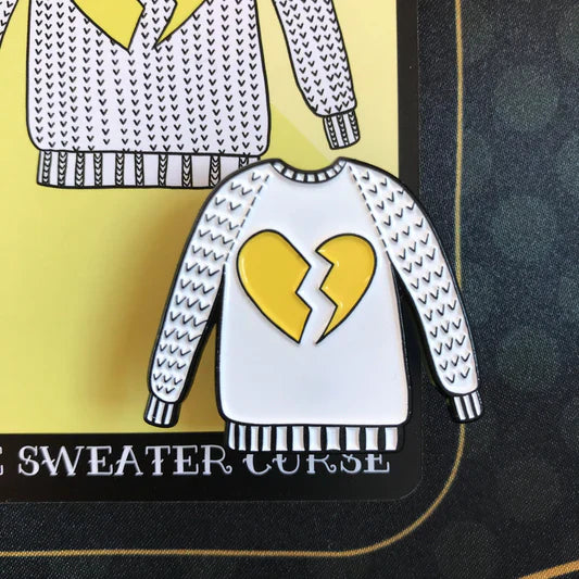 Enamel Pin - The Sweater Curse Pin (The Knitter's Oracle)