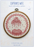 CozyBlue - Captain's Wife Embroidery Pattern Iron-On
