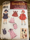 Simplicity Pattern 3879 Baby Doll Clothes